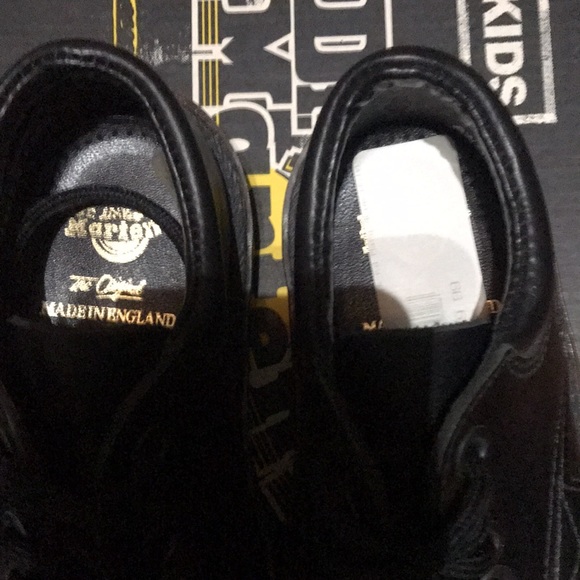 FIRM PRICE Black Kids Marquis 4 Eyelet Padded Collar Gibson - Picture 4 of 7